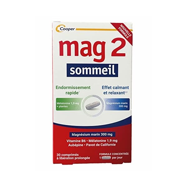 Mag 2 Sommeil NOUVELLE FORMULE - Lot de 2 x 30 Comprimés