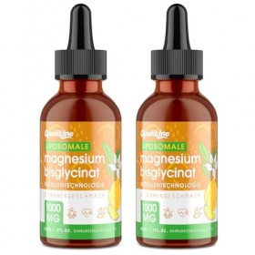 Gouttes De Magnésium Bisglycinate 1000 mg – 140 mg De Magnésium Élémentaire Par Portion – Technologie Micellaire Liposomale, ...