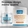 Potassium Magnesium Poudre 600g Orange PiùLife, Avec Vitamine B12, B6, B1, Acide Folique, Vitamine C, Complement Alimentaire ...