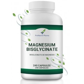 Bisglycinate de magnésium|300 mg de magnésium pur à haute biodisponibilité/jour| 240 gélules végétaliennes | Fatigue et fatig