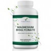 Bisglycinate de magnésium|300 mg de magnésium pur à haute biodisponibilité/jour| 240 gélules végétaliennes | Fatigue et fatig