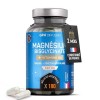Magnésium Bisglycinate + Vitamine B6-500 mg - 180 gélules végétales et vegan - sommeil, stress, factigue - Absortion maximale...