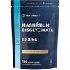 Magnesium Bisglycinate 1000mg | 120 Comprimés Végan | Magnésium Glycinate | Complement Alimentaire Haute Absorption | Horbaac