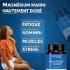 Magnésium Marin 300 mg - Vitamine B6 | Fatigue - Stress - Sommeil | 4 mois de cure | 120 Gélules | Fabriqué en France