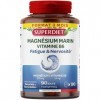 SUPERDIET - Magnésium Marin et Vitamine B6 - Réduction de la fatigue, Bon fonctionnement du système nerveux- 90 comprimés Mag...