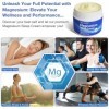 Crème de Magnésium pour Sommeil, Crème de Magnésium Calme pour Les Crampes Dans Les Jambes, avec Chlorure de magnésium, Huile