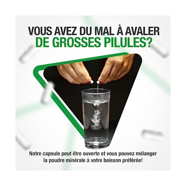 Magnésium Bisglycinate Vegan avec Vitamine B6 – 1000mg | 200mg de Magnésium Élémentaire + Vit B6 – 120 Capsules 4 mois à Dé