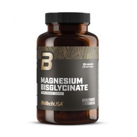 BioTechUSA Magnesium Bisglycinate from organic sources | Magnésium + vitamine B6 | Complément alimentaire à base de magnésium