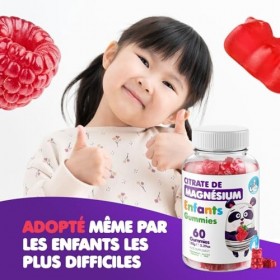 DR. MORITZ Gummies au Magnesium Sans Sucre pour Enfants et Adultes - Gummy au Citrate de Magnesium - Soulage Stress Anxiété A