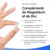 120 Comprimés Magnésium 516 mg, Compléments de Magnésium avec Zinc, Soutient la Fonction Normale des Muscles et des Os, Comba
