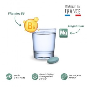 BLANCHE BRESSON - Magnésium Marin 300 mg renforcé en Vitamine B6 - Contre la Fatigue et le Stress, Relaxation, Energie, Déten