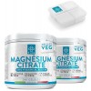Magnesium Citrate 300mg Par Dose PiùLife, 2 Par Jour Avec Vitamine B6 B5 B1, Complément Citrate De Magnesium Pur, Système Ner...