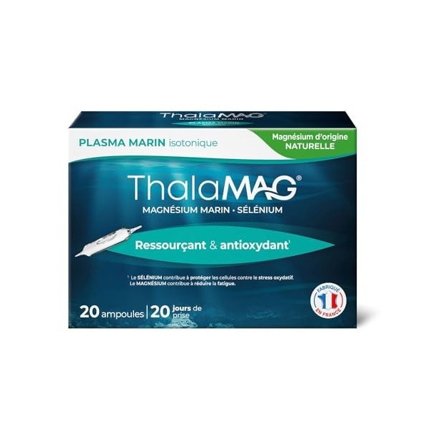 Plasma Marin Ressourçant 20 Ampoules Thalamag Magnésium