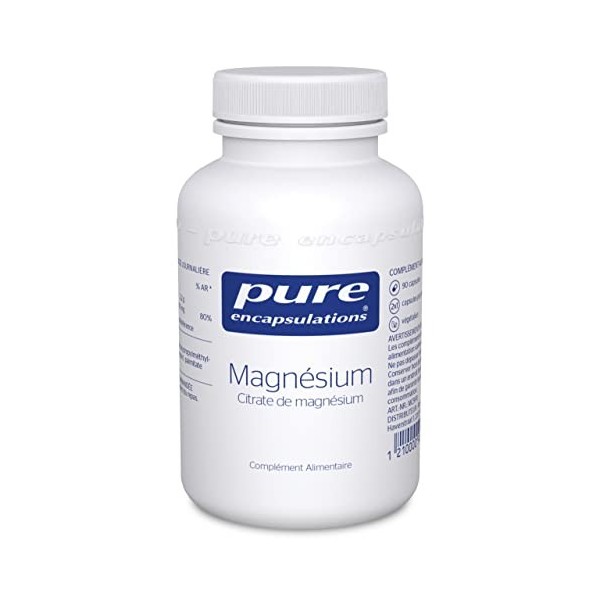 Pure Encapsulations - Magnésium Energy - Formule Sport – Magnésium Bisglycinate et Citrate avec Taurine et Vitamine B12 - Fat...
