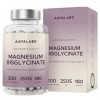 Magnesium Bisglycinate 2505mg | Magnesium Glycinate Chelaté Hautement Biodisponible 300mg Élémentaire - Bisglycinate de Magné