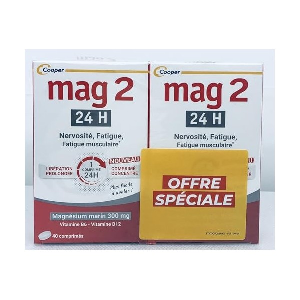 Mag 2 24h Magnesium Marin 2x40 Comprimes