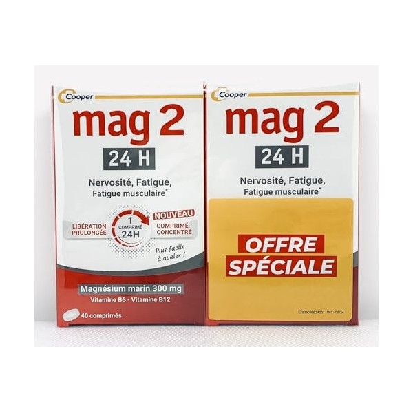 Mag 2 24h Magnesium Marin 2x40 Comprimes