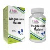 Malate de magnésium 2000 mg par portion 120 gélules végétaliennes, testées en laboratoire par tiers, sans remplissages ni bul