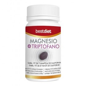 BestDiet - Magnesium + Tryptophane - complément alimentaire : maintient un état optimal du système nerveux central : essentie