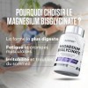 Superset Nutrition - Magnesium Bisglycinate 90 Caps - Complex Magnésium, Glycine & Vit B6 - Sans additif, digestion facilit
