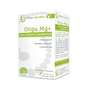 Oligo Mg+ - Combat Efficacement la Fatigue - Magnésium, Chlorella et Vitamines - Contribue à Réduire le Stress et Booste la V