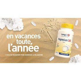 LongLife® Magnesium 360 | Haut dosage 360mg par comprimé | 5 sels de magnésium à biodisponibilité élevée | Minéral anti-stres