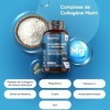 Collagène Hydrolysé Type 1 & 3 Complexe avec Vitamine C, Magnésium, Zinc, Acide Hyaluronique, CoQ10, Extrait de Bambou, Pepti