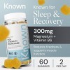 Known 300mg Magnésium Gummies – 2914mg Citrate de Magnésium – Alternative Glycinate Biodisponible – Saveur Tropicale – Complé