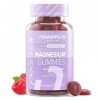 Gommes Magnésium – 1636 mg Citrate de Magnésium 180 mg Élémentaire – Système Nerveux, Muscles, Fatigue – Vegan, Sans Gluten