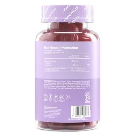 Gommes Magnésium – 1636 mg Citrate de Magnésium 180 mg Élémentaire – Système Nerveux, Muscles, Fatigue – Vegan, Sans Gluten