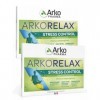 Arkopharma Arkorelax STRESS CONTROL - Rhodiola Eleuthérocoque Magnesium Vit B6 - Lot de 2 Boites de 30 Comp Magnésium