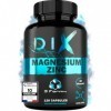 Magnésium Bisglycinate Malate Citrate ✗ 3 forms de Zinc ✗ Vitamine B6 Bioactive ✗ ZMA DIX ✗ Hautement Assimilable ✗ Fabriqué 