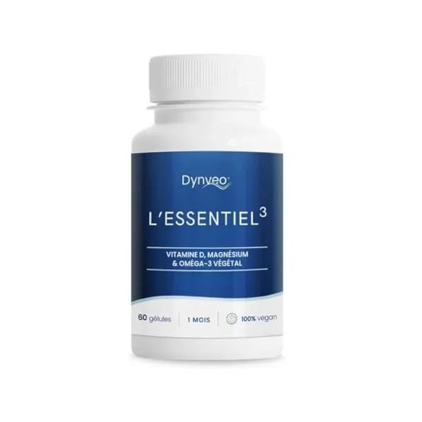 Complexe Oméga-3 végétal, Magnésium, Vitamine D3 - Systèmes immunitaire, musculaire, nerveux & cardiovasculaire - Synergie co