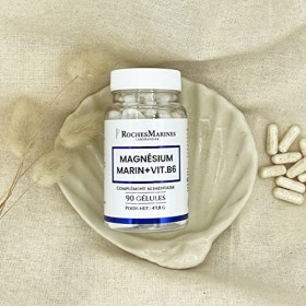 Roches Marines - Complément alimentaire Magnésium marin et Vitamine B6 - Équilibre nerveux - Energie - Bon fonctionnement des