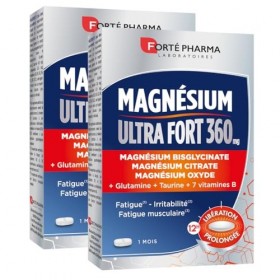 Forté Pharma - Duo Magnésium Ultra Fort 360mg - Complément Alimentaire - Magnesium complex bisglycinate citrate - Taurine, 