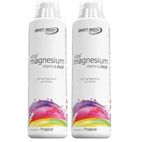 Best Body Nutrition Magnésium Liquid 500 ml Tropical Lot de 2 