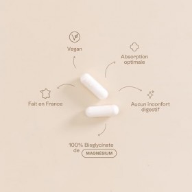 Jolly mama! Mama-gnésium | 100% Bisglycinate de Magnésium | Hautement Assimilable | Fatigue, Bien-Etre, Système Nerveux | Com