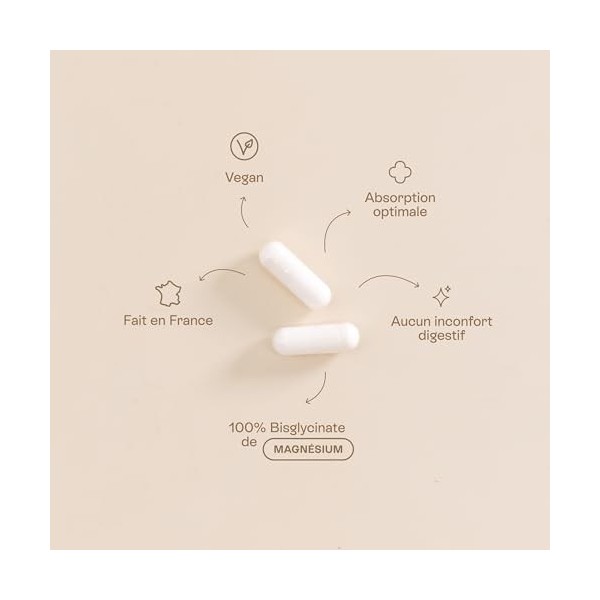 Jolly mama! Mama-gnésium | 100% Bisglycinate de Magnésium | Hautement Assimilable | Fatigue, Bien-Etre, Système Nerveux | Com
