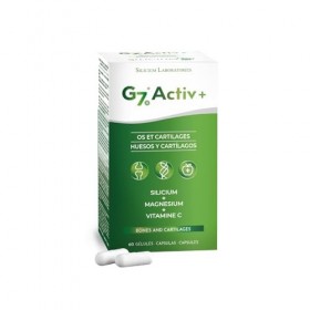 G7 Activ+. Formule améliorée. Complément alimentaire à base de silicium, de vitamine C et magnésium qui contribue au maintien