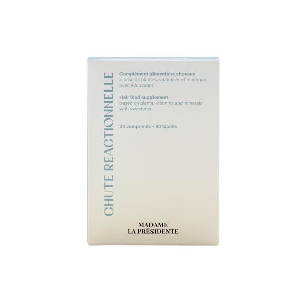 Madame La Présidente – Chute Réactionnelle – Complément alimentaire cheveux – Magnésium, Vitamine B6, Biotine & Zinc – Chute ...