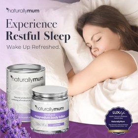 NaturallyMum - Lotion corporelle au magnésium [naturelle et végétalienne] – Lotion topique au chlorure de magnésium pour le s