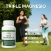 SOTYA Triple magnésium avec vitamine B6 4 en 1. Malate, citrate et bisglycinate de magnésium pour la récupération musculaire,