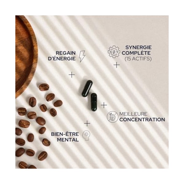 EPYCURE - Cure Multivitamines + - Combat Fatigue Physique & Mentale, Réduit Stress, Détend - 87% Naturel - Rhodiole, Magnésiu