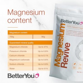 Magnesium Revive by BetterYou for Unisex - 26.4 oz Bath Salt