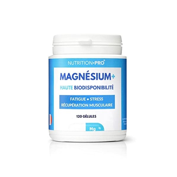 Magnésium+ Magshape® – 120 gélules | Magnésium microencapsulé avec vitamine B6 et taurine | Fabriqué en France | Nutrition∙pr