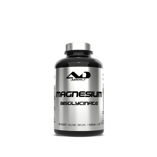 Magnesium Bisglycinate 200 caps | absorption maximale | contre la fatigue et stress | énergie | décontractant musculaire | cr...