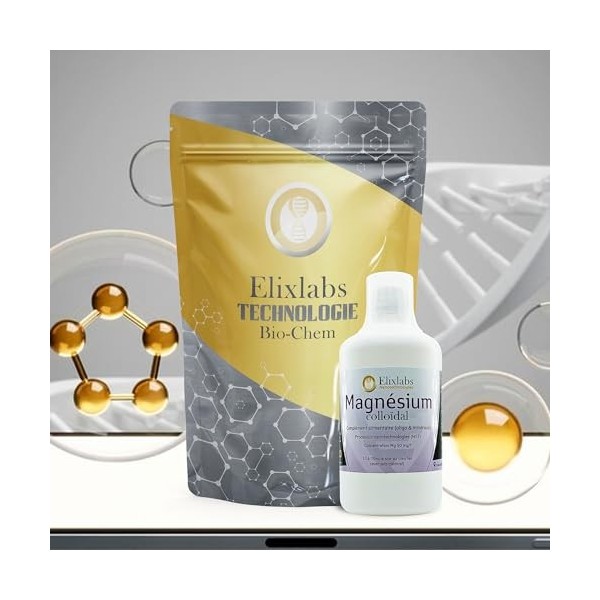 Magnésium colloïdal 50 ppm Flacon de 500 ml - 100% Naturel