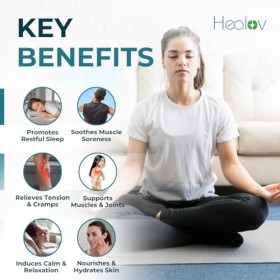 Lotion au magnésium – Crème de magnésium pure apaisante pour la relaxation, un meilleur sommeil, la santé musculaire, les soi