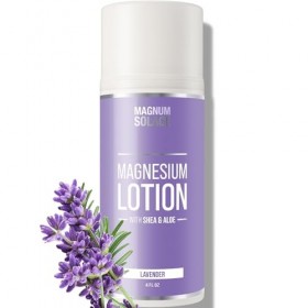 Lotion au magnésium à laloès, au karité, à la noix de coco – Alternative à la crème topique de magnésium – Lavande