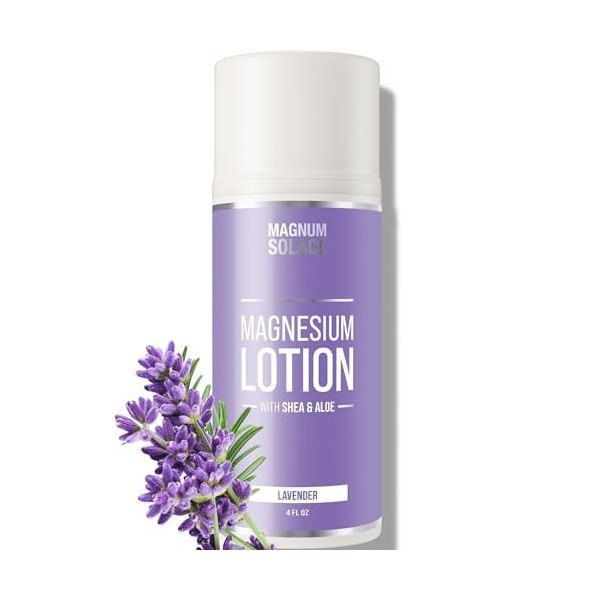 Lotion au magnésium à laloès, au karité, à la noix de coco – Alternative à la crème topique de magnésium – Lavande